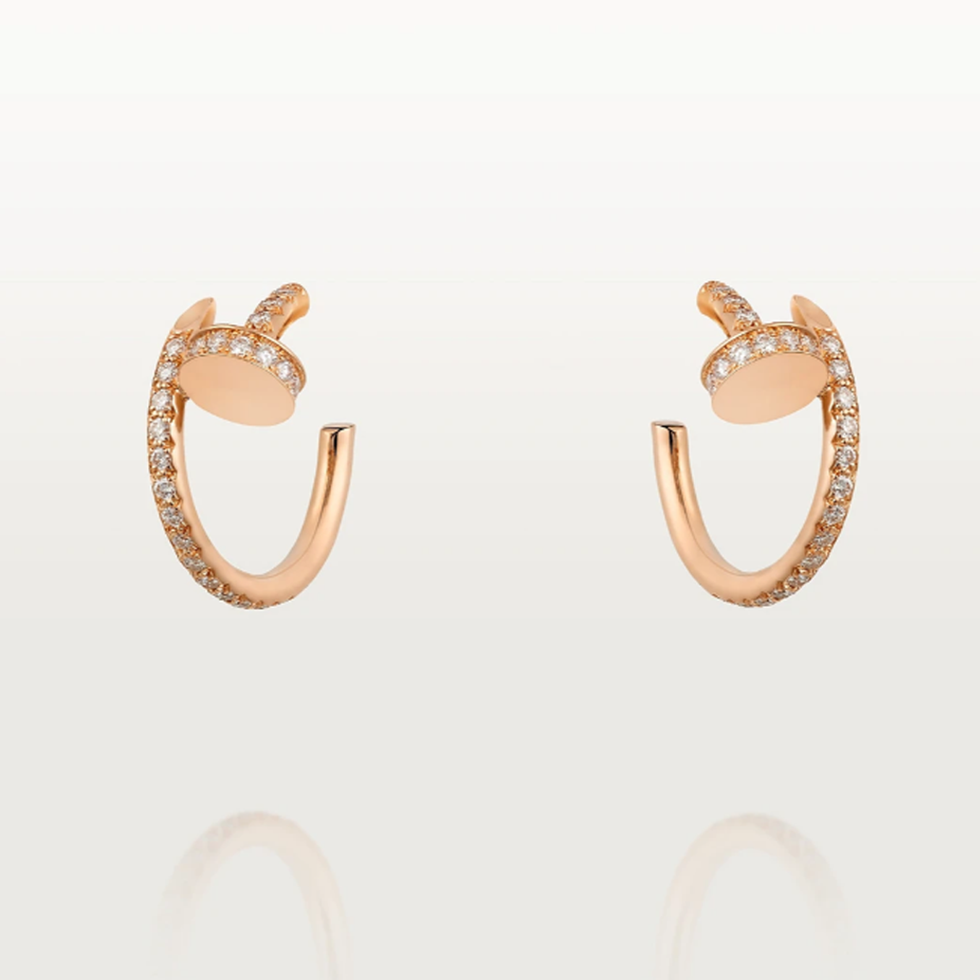 Nagel Diamant Ohrringe